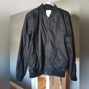 Black bomber jacket